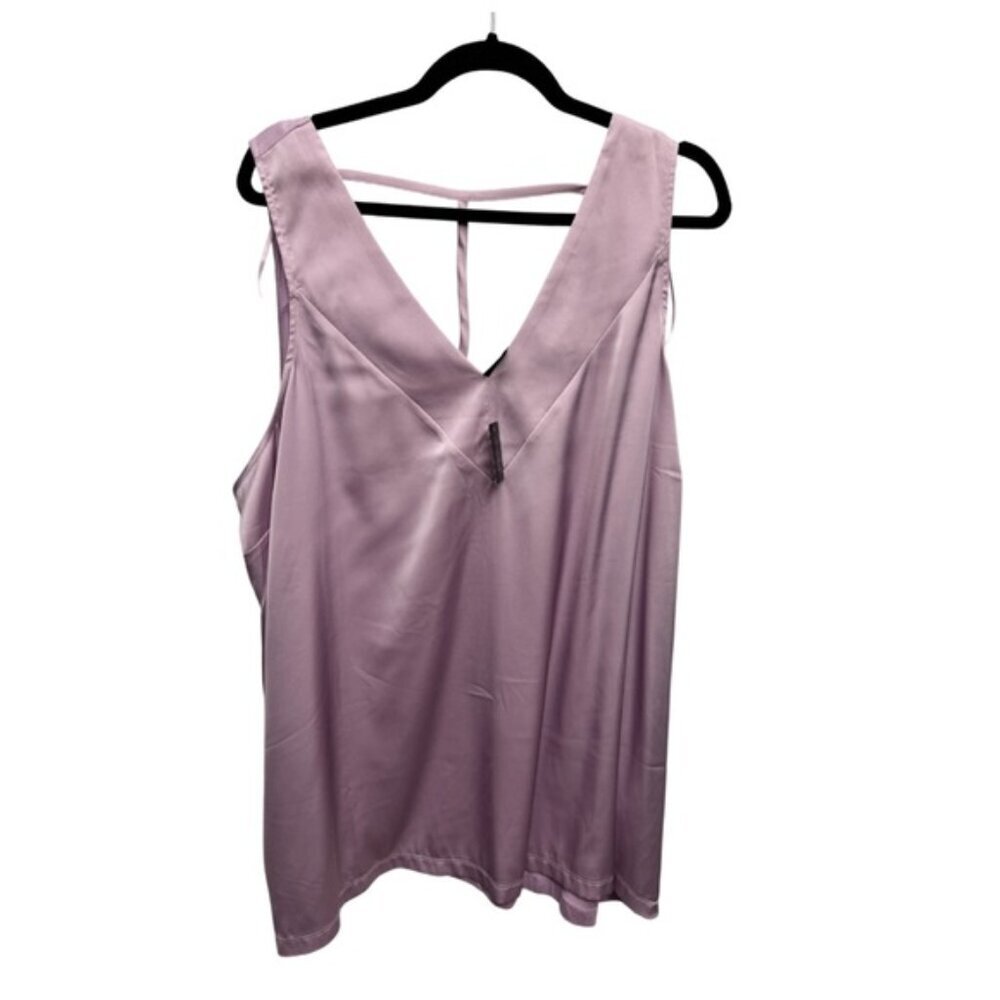 Michel Studio Sleeveless V-Neck Top Lavender